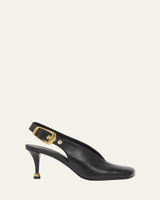 Andrea Leather Slingback Pumps
